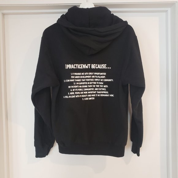 IPRACTICENWT - Black Hoodie - Size SMALL unisex - Picture 4 of 9